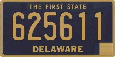 DE license plate 625611
