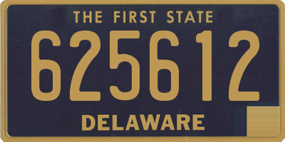 DE license plate 625612