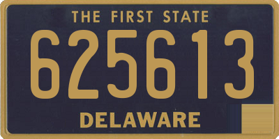 DE license plate 625613