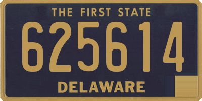 DE license plate 625614