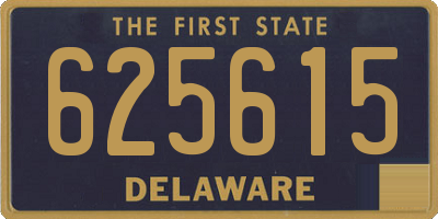 DE license plate 625615