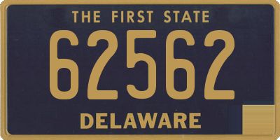 DE license plate 62562