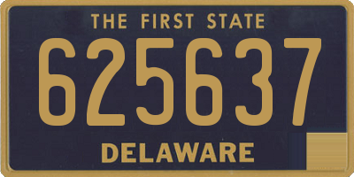 DE license plate 625637