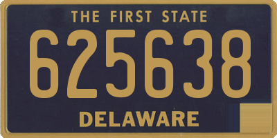 DE license plate 625638