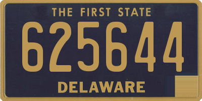 DE license plate 625644