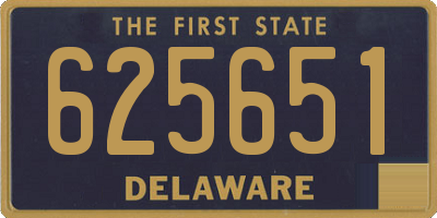 DE license plate 625651