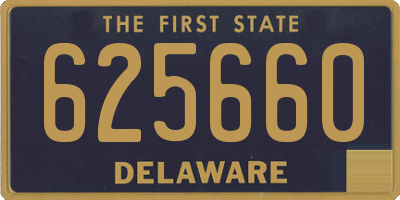 DE license plate 625660