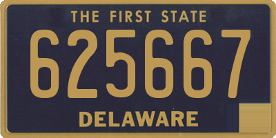 DE license plate 625667