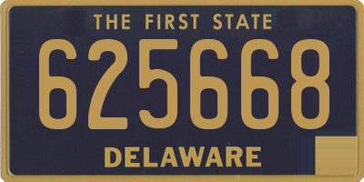 DE license plate 625668