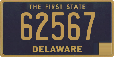 DE license plate 62567
