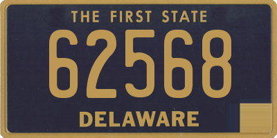 DE license plate 62568