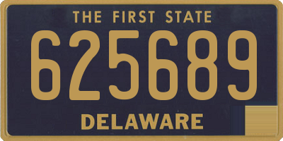 DE license plate 625689