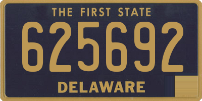 DE license plate 625692