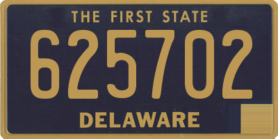 DE license plate 625702