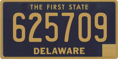 DE license plate 625709
