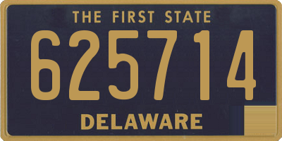 DE license plate 625714