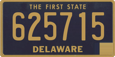 DE license plate 625715