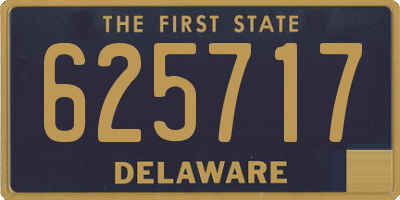 DE license plate 625717