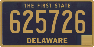 DE license plate 625726