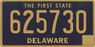 DE license plate 625730