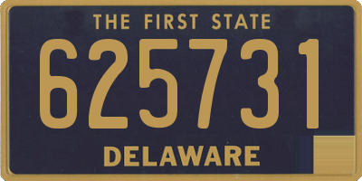 DE license plate 625731