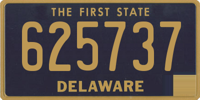 DE license plate 625737