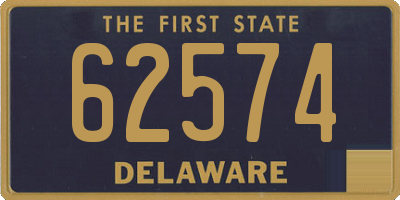 DE license plate 62574