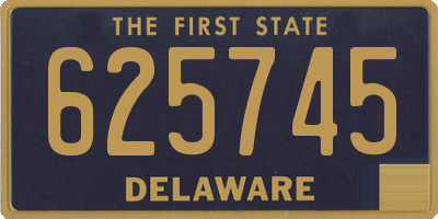 DE license plate 625745