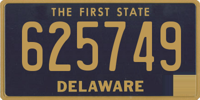 DE license plate 625749