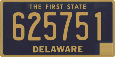 DE license plate 625751