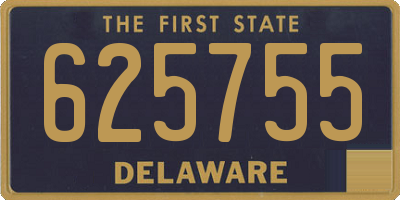 DE license plate 625755