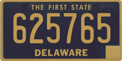 DE license plate 625765