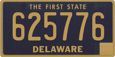 DE license plate 625776