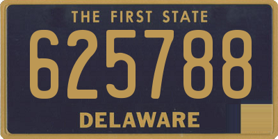 DE license plate 625788