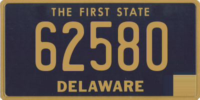DE license plate 62580