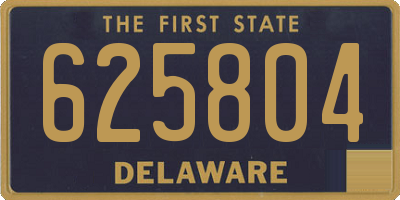 DE license plate 625804