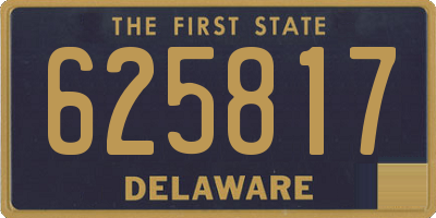 DE license plate 625817