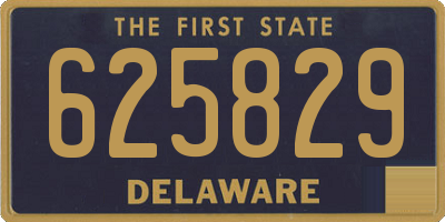 DE license plate 625829
