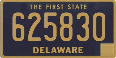 DE license plate 625830