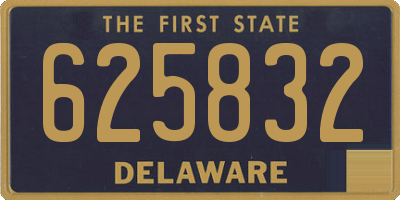 DE license plate 625832