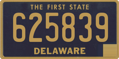 DE license plate 625839