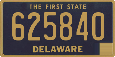 DE license plate 625840