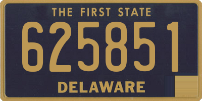 DE license plate 625851