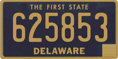 DE license plate 625853