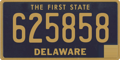 DE license plate 625858