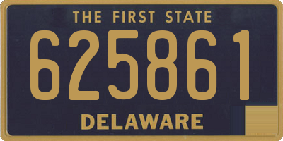 DE license plate 625861