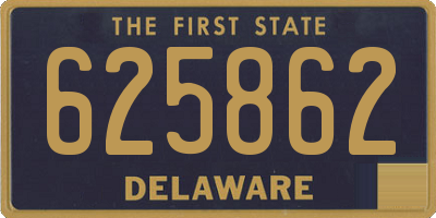 DE license plate 625862