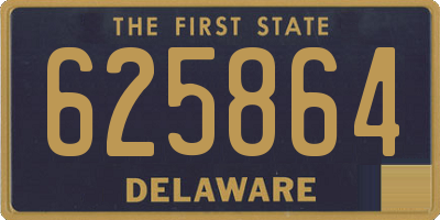 DE license plate 625864