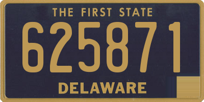 DE license plate 625871