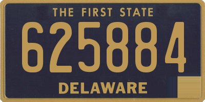 DE license plate 625884
